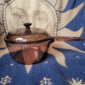 Corning Visionware Amber Pyrex 1.5 Litre Pot